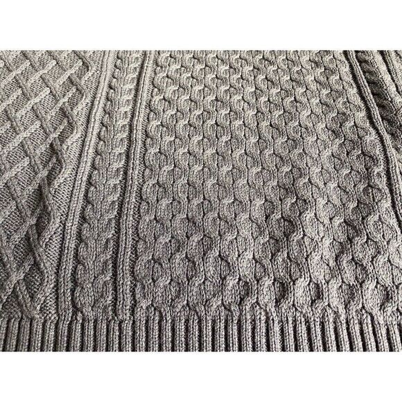 Nike Life Cable Knit Turtleneck Sweater Green FB7770-325 Men's Size M NEW - Picture 14 of 14